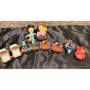VTG 1993 Flintstones Happy Meal Toy Car Dino Fred Wilma Betty Barney Pebbles Bam